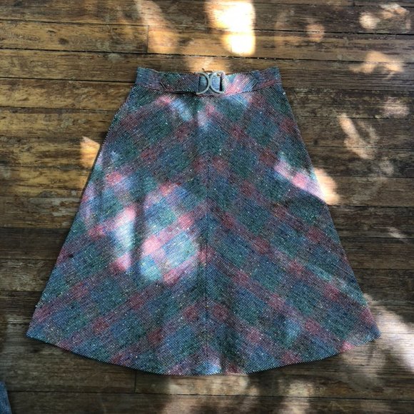 Vintage Plaid Skirt - Picture 2 of 13